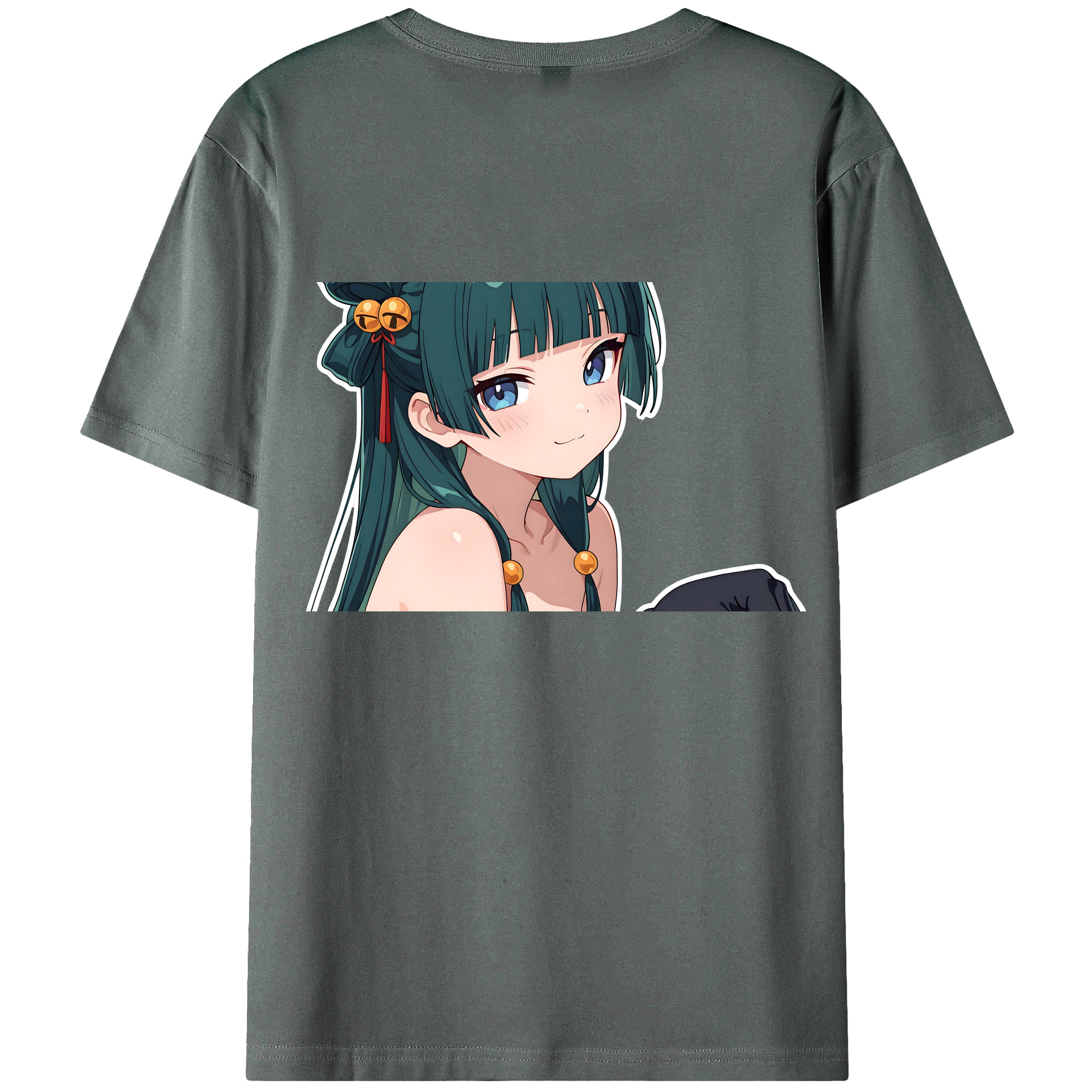 （画像用） 薬屋のひとりごと The Apothecary Diaries 綿100％ メンズ半袖Tシャツ（バックプリント） 通気性